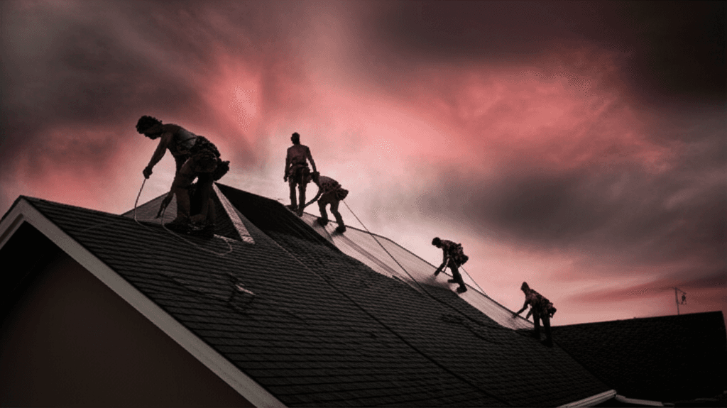 Redline Roofing crew on a Pensacola Florida residential roof replacement
