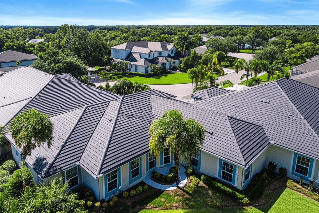 Orlando roofing aerial view — Apex Roofing Solutions