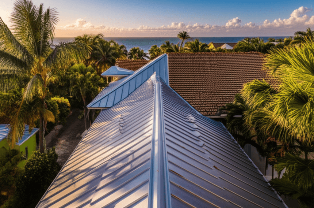 Key West Florida rooftops aerial view